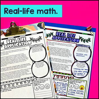 Multi Step Equations Guided Notes & Doodles — preview page 4 of 4