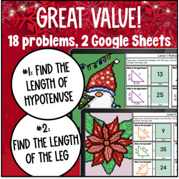 [Winter] Pythagorean Theorem Pixel Art — preview page 2 of 4