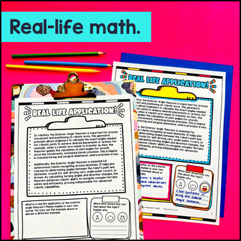 Exterior Angle Theorem Guided Notes w Doodles — preview page 4 of 4