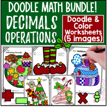 Decimal Operations Doodle Math BUNDLE