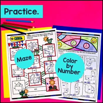 Volume of Composite Rectangular Prisms Guided Notes w/ Doodles — preview page 3 of 4