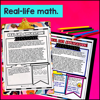 Volume of Composite Rectangular Prisms Guided Notes w/ Doodles — preview page 4 of 4