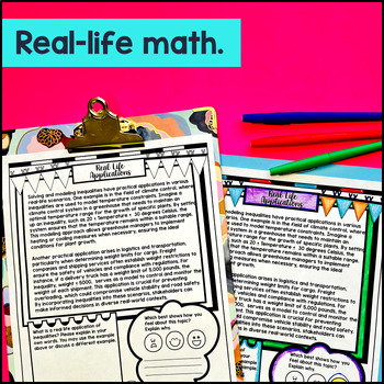 Solving & Graphing Two Step Inequalities Guided Notes with Doodles Sketch Notes — preview page 4 of 4
