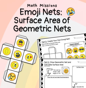 Surface Area of 3D Shape Nets Math Project