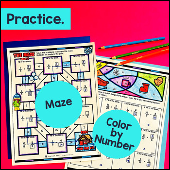 Equivalent Fractions Visual Fraction Model Guided Notes with Doodles 4th Grade — preview page 3 of 4