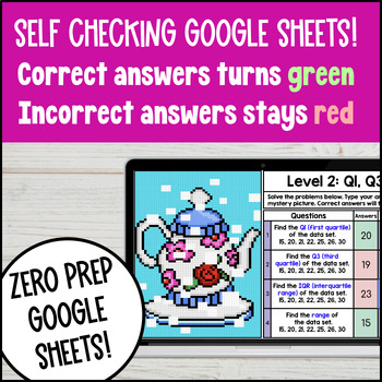 Measures of Center and Variability Digital Pixel Art BUNDLE — preview page 3 of 4