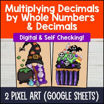 Thumbnail for [Fall] Multiplying Decimals by Whole Numbers and Decimals Digital Pixel Art