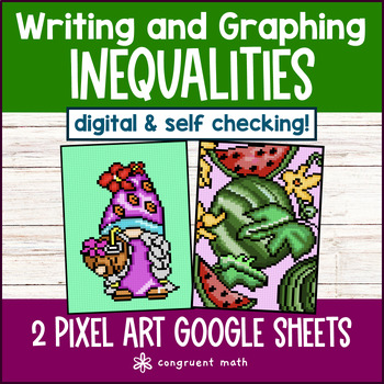 Writing & Graphing Inequalities Digital Pixel Art