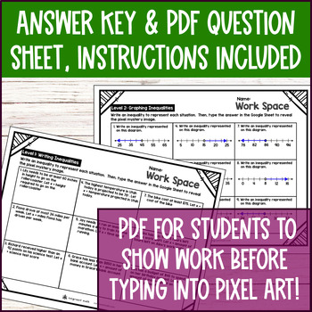 Writing & Graphing Inequalities Digital Pixel Art — preview page 4 of 4