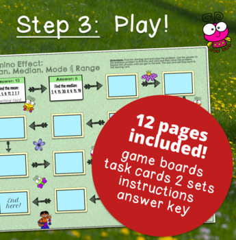 Mean, Median, Mode, Range Math Activity — preview page 4 of 4