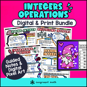 Integer Operations Digital & Print Bundle
