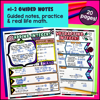 Integer Operations Digital & Print Bundle — preview page 2 of 4