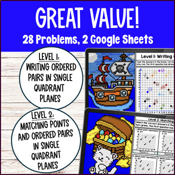 Graphing in the First Quadrant Coordinate Pixel Art — preview page 2 of 4