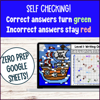Graphing in the First Quadrant Coordinate Pixel Art — preview page 3 of 4