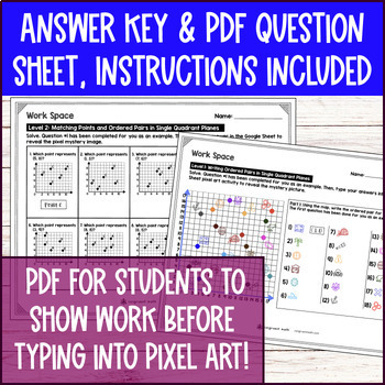 Graphing in the First Quadrant Coordinate Pixel Art — preview page 4 of 4