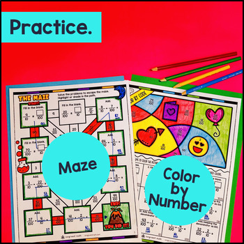 Equivalent Fraction Adding Fraction w/ Denominator 10 & 100 Guided Notes Doodles — preview page 3 of 4