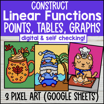 Linear Functions Digital Pixel Art