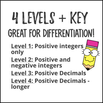 Evaluating Expressions Chain Activity — preview page 3 of 4