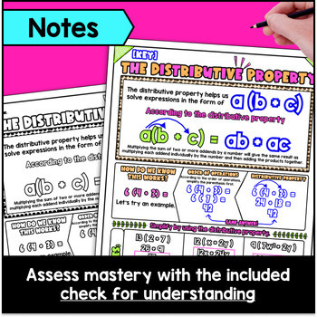 Distributive Property of Multiplication Guided Notes & Doodles — preview page 2 of 4