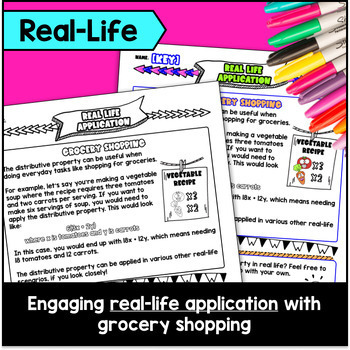 Distributive Property of Multiplication Guided Notes & Doodles — preview page 4 of 4
