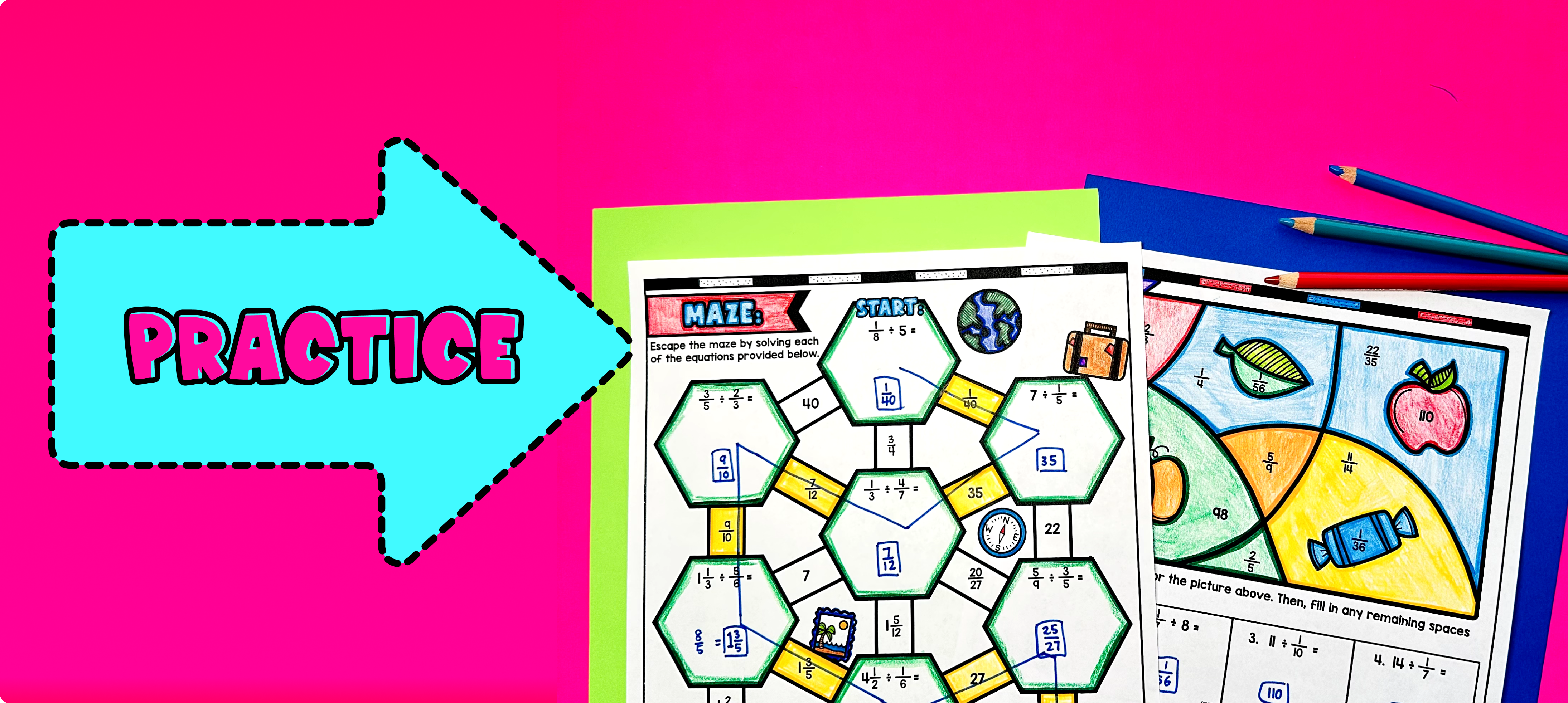 Dividing Fractions Practice