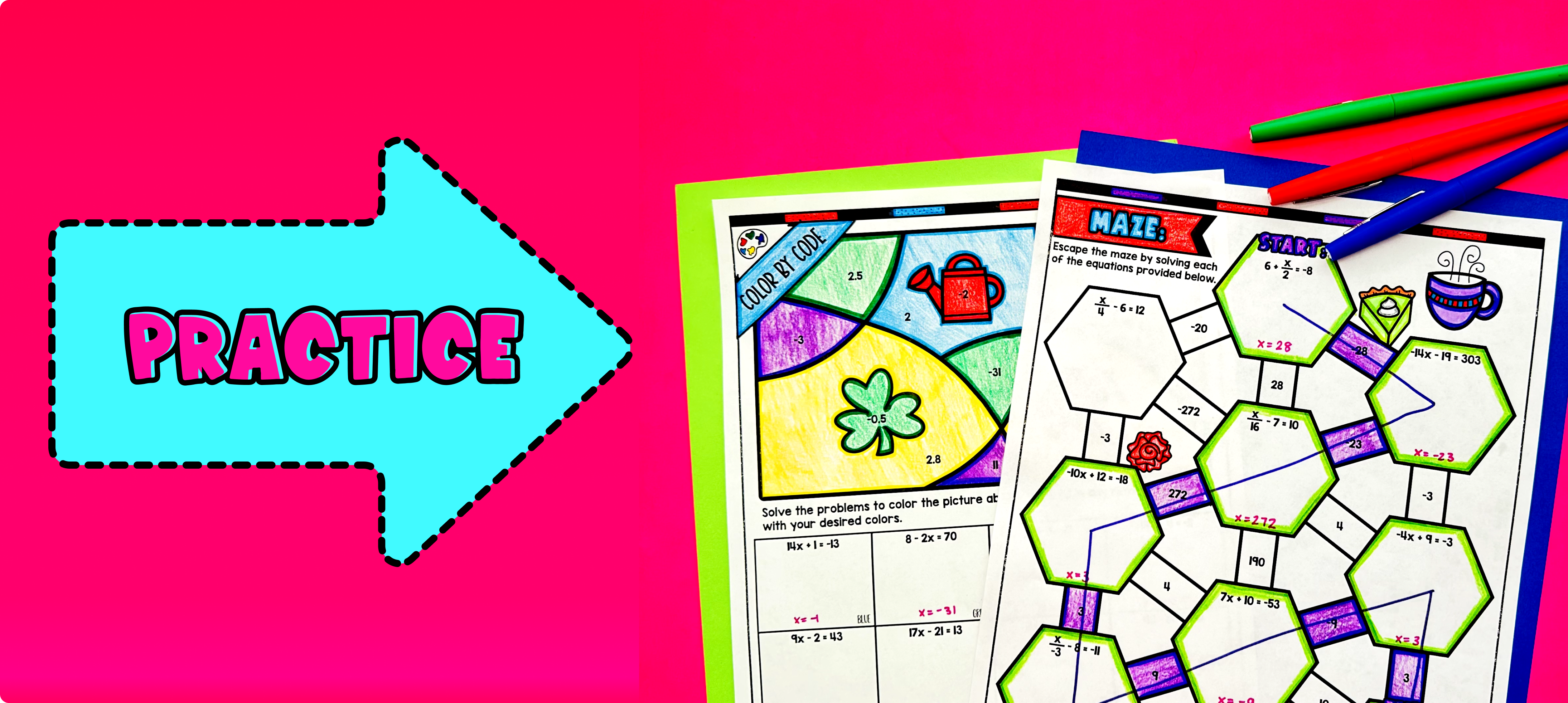 Two Step Equations Practice