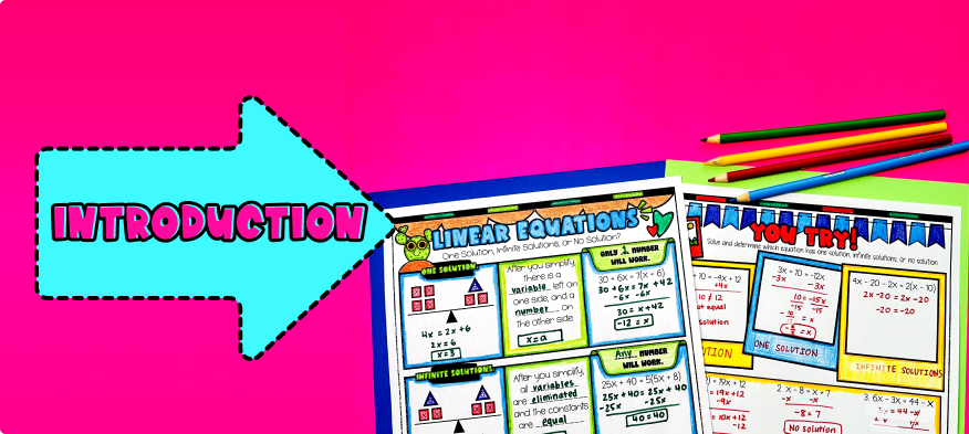 Linear Equations One Solution, No Solution, Infinitely Many Solutions Lesson Plan